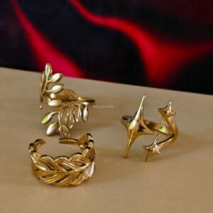 Anti Tarnish Adjustable Rings Combo (Pack of 3)