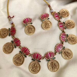 Lotus Coin Necklace